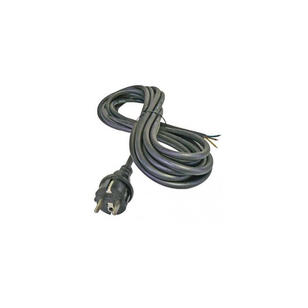 Šnúra flexo 3x1mm²_3m_čierna_gumová