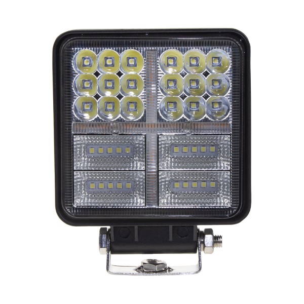 Svetlo pracovné_LED 38x3W_10-30V_6000K_11400 lm_IP68_110x128x35mm_BIELE/ORANŽOVÉ (1ks)