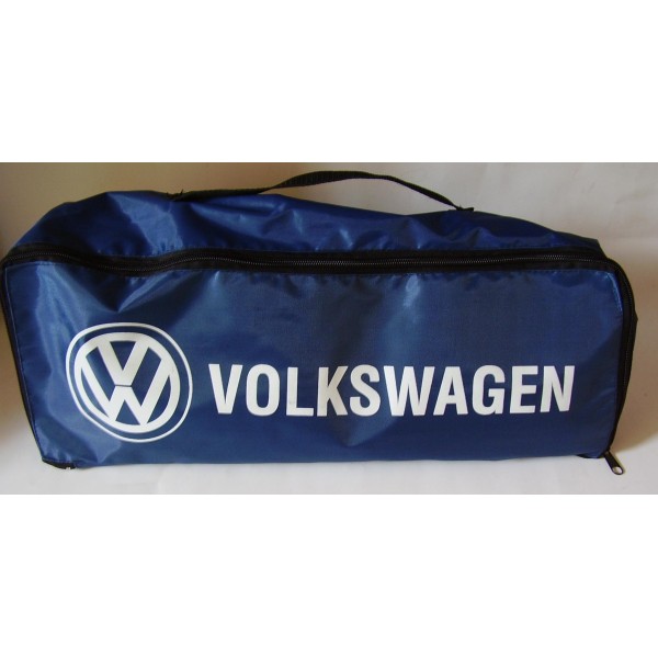 Taška povinnej výbavy VOLKSWAGEN modrá  - SET (lekárnička, lano, trojuholník, vesta)