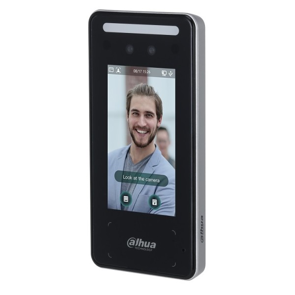 VRÁTNIK - DAHUA IP_Dverná jednotka s čítačkou RFID_Biometria tváre_2,0Mpx_IP65_174x88x23mm - ASI6213J-MW