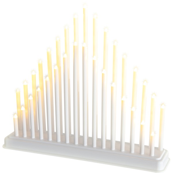 Vianoce - Svietnik biely - 33ks LED_ BIELA teplá_IP20_330mm - RETLUX RXL 403