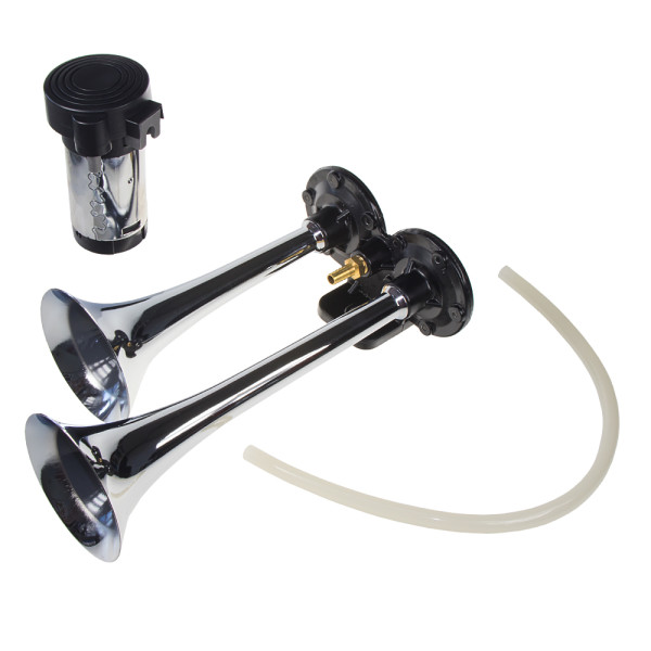 2-tónová fanfára 220/190mm, 12V s kompresorem