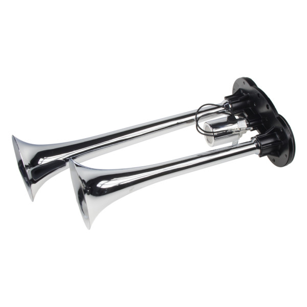 2-tónová fanfára 350mm, chromová, bez kompresoru