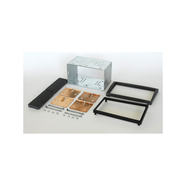 2DIN redukce pro OPEL Agila, Corsa, Omega, Vivaro, Vectra, Combo C kreslířský uhel (charcoal)