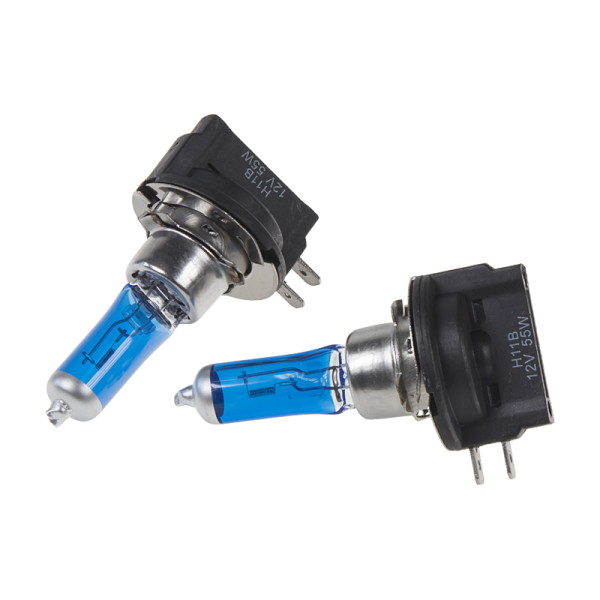 Halogen. žárovka 12V s paticí H11B (PGJ19-2), Blue white 4300K