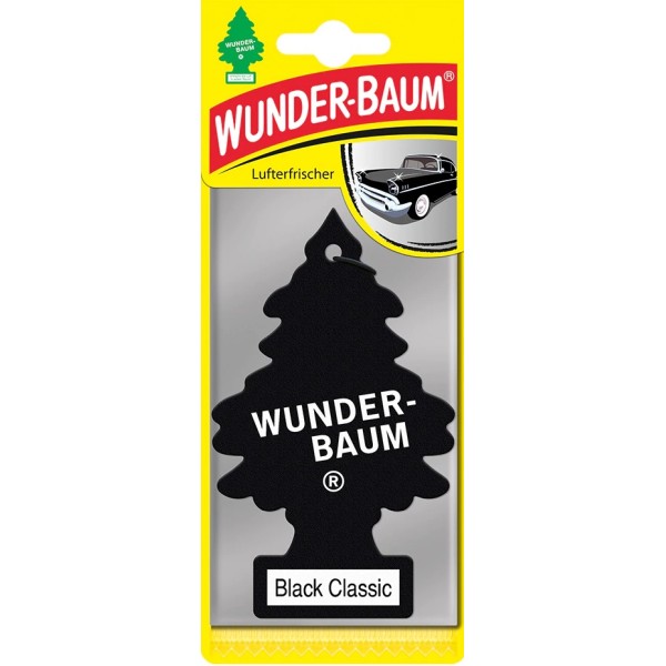 Osviežovač - Wunderbaum - Black Classic - stromček