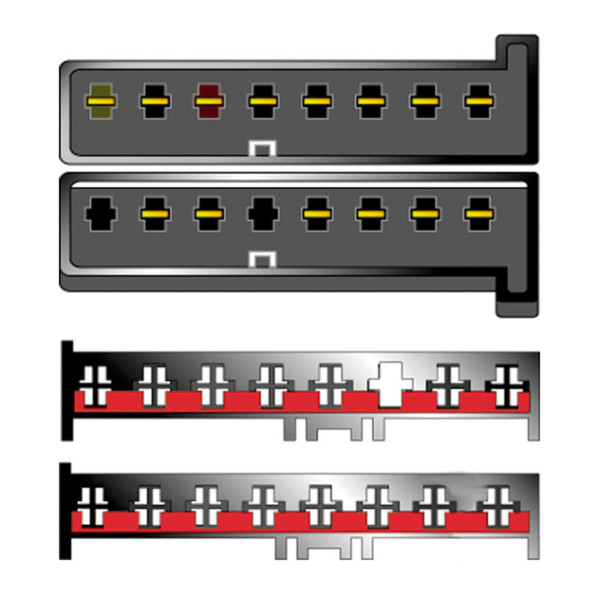 Kabeláž pro HF PARROT/OEM Ford -2001, Jaguar S (8+8pól)